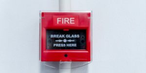Closed-up of Fire alarm press machine (1) 2